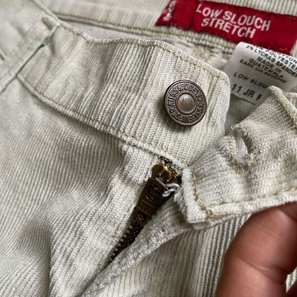 Levi’s Low Slouch Stretch Corduroy Pants Bootcut Size 11 JR Y2K Contemporary - Picture 6 of 10